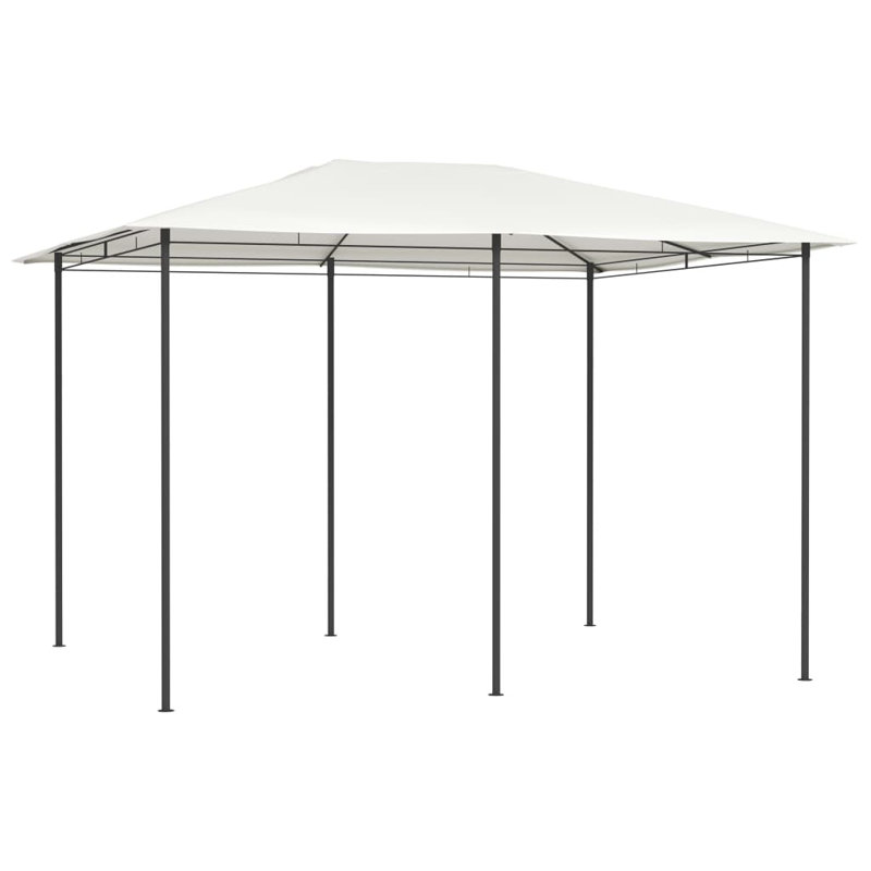 Penzance 4m W x 3m D Steel Patio Gazebo, Cream