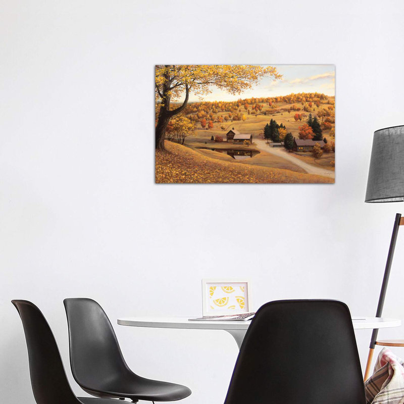 «Vermont Farm», reproduction de photo, H 8 po x l 12 po x P 0,75 po, Toile tendue