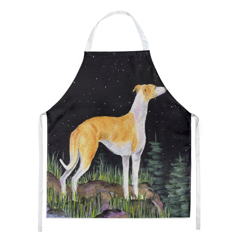 Tablier whippet starry night
