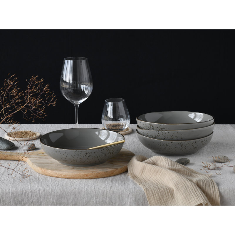 Nature 4-tlg. Servierschüssel Creatable,Nature Collection Earth, Grey/Brown/Blue