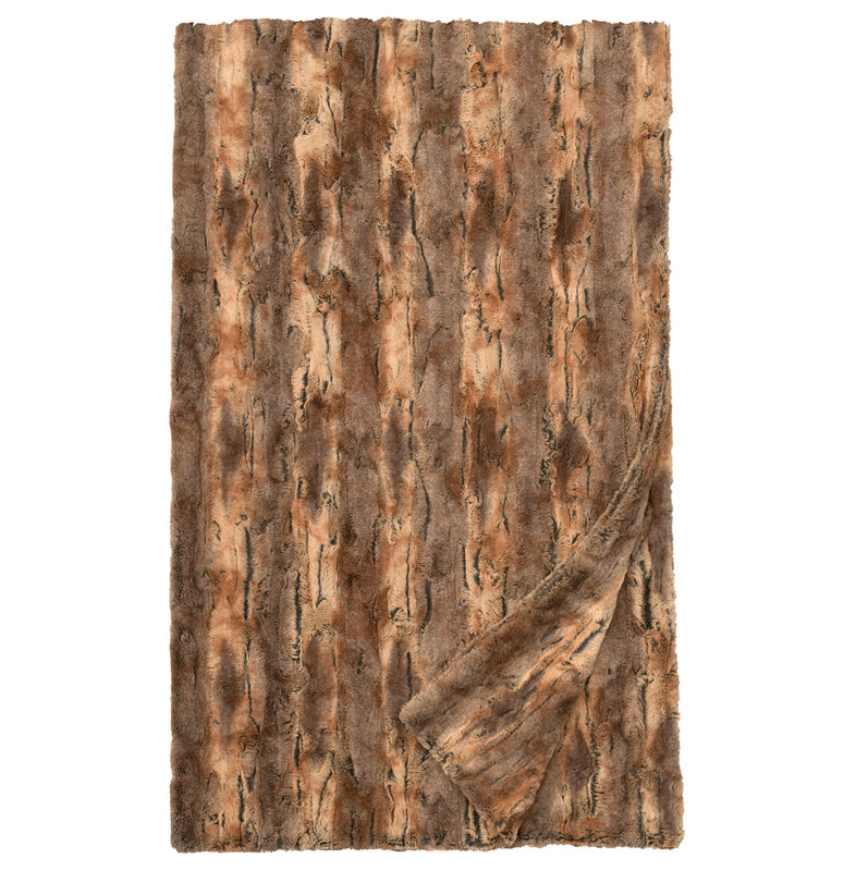 Wooded River Amber Fox - Throw - 54/60x72