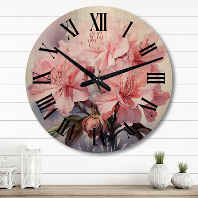 Horloge murale en bois massif nazrol
