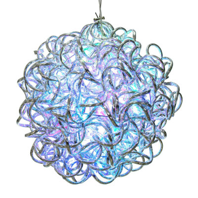 Latitude Run®  Spiral LED RGB Aluminum Ball 80 Lights