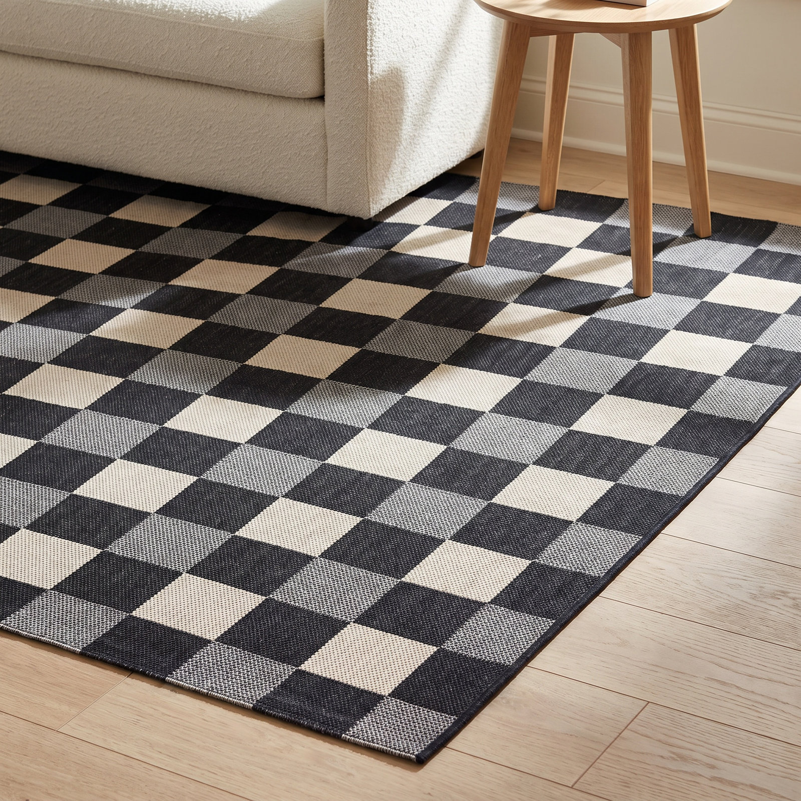 Mererid Geometric Outdoor Rug, Rectangle 5'3" x 7'6"