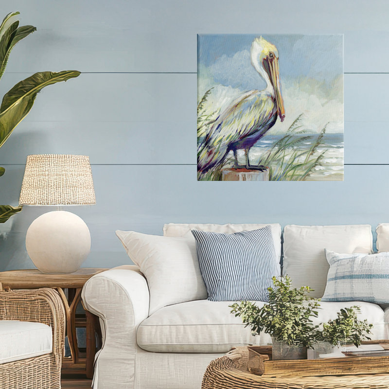 Toile de perchoir côtier, conception par Susan Winget, H 24 po x l 24 po