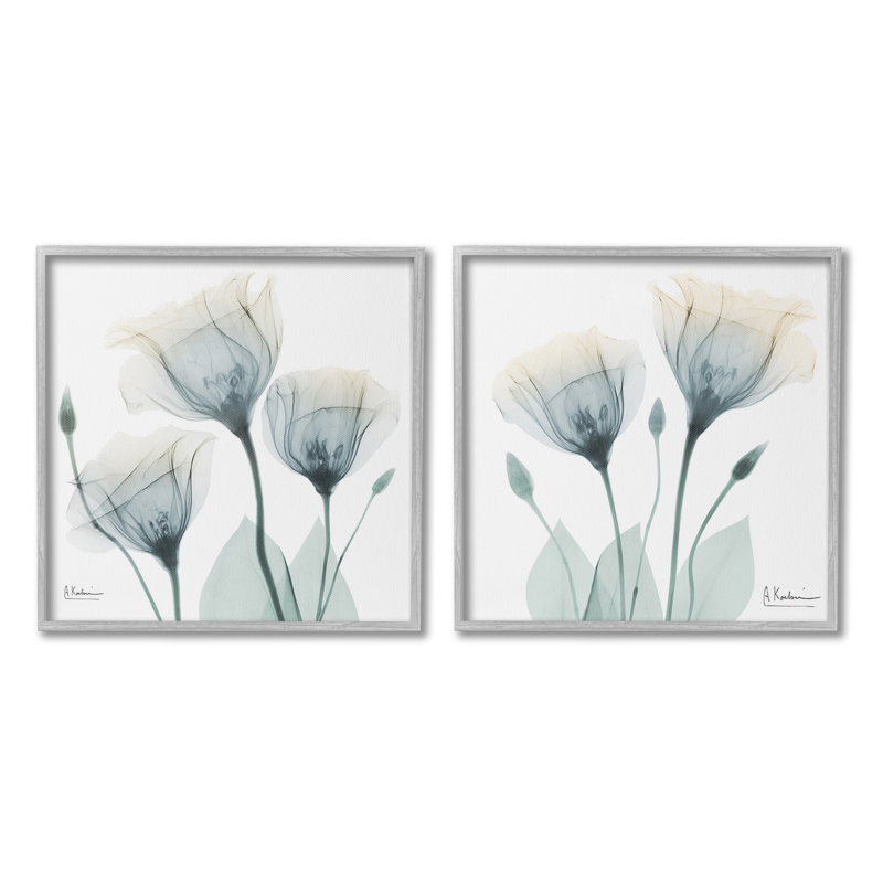 "Cadre de photo tulipe opaque en herbe" par Albert Koetsier, 2 pièces sur toile, H 17 po x l 17 po