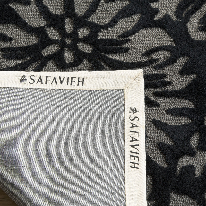Kuhlman Hand Hooked Performance Damask Rug, Rectangle 2' x 3'