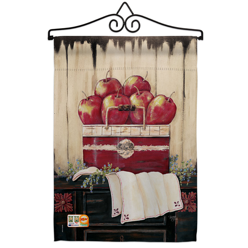 Double Sided 18.5 in. H x 13 in. W Polyester Flag set