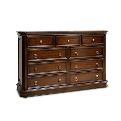 Nut-brown Solid Wood Accent Cabinet