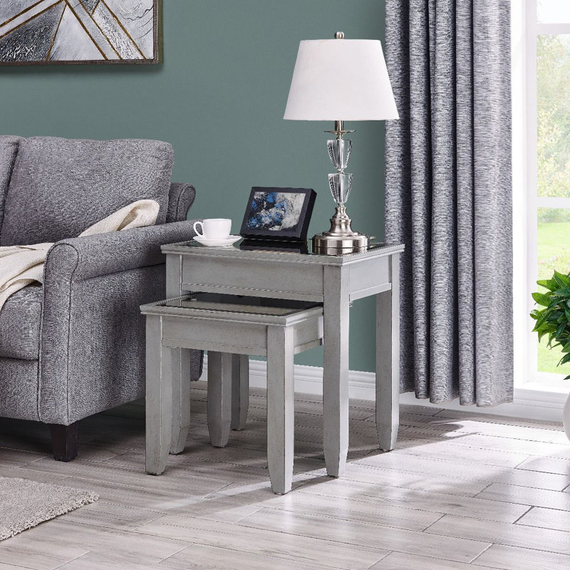 Malcolm Glass Top Nesting Tables
