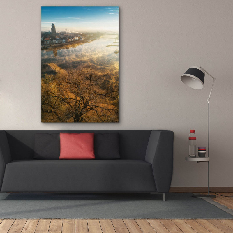  «Foggy Morning In Deventer 2» par Martin Podt, art mural sur toile, 40 po x 60 po, H 60 po x l 40 po