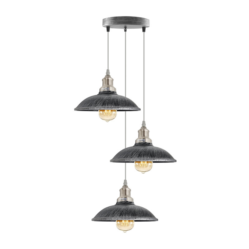 Bellwether 3 - Light Cluster Pendant, Brushed Silver, Brushed Silver