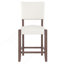 Ensemble de table de salle à manger 5 pièces à hauteur de comptoir pour 4 personnes, table de bar en faux marbre et 4 chaises rembourrées, ensemble de salle à manger de style Mid-Century moderne pour la salle à manger, cuisine de pub, petit espace