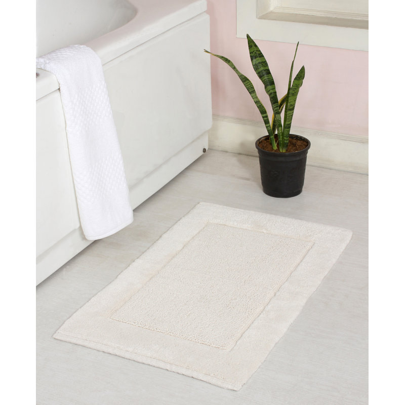 Levaughn Cotton Blend Bath Mat, Cream