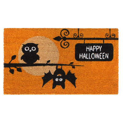 Tapis anti-dérapant pour la porte 30 po x 18 po H Halloween