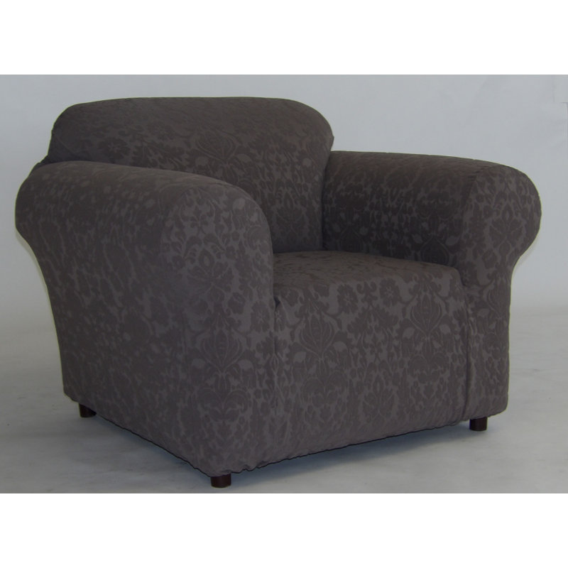 Housse pour fauteuil à coussins carrés, Gris
