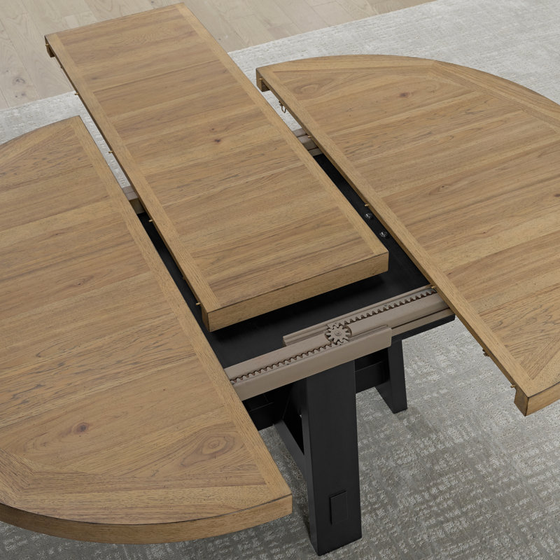 Ensemble de salle à manger 5 pièces Bowlin avec table ronde et chaises à dossier fuselé