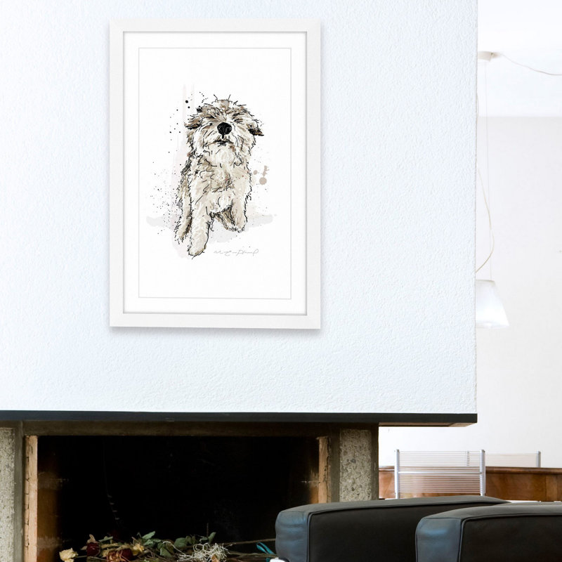«Gus 2» par Marie-Eve Pharand - impression encadrée sur papier, H 36 po x l 24 po x P 1,5 po