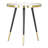 Particle Side Table Black & Gold