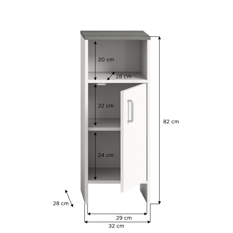 Lynsy Freestanding Bathroom Cabinet