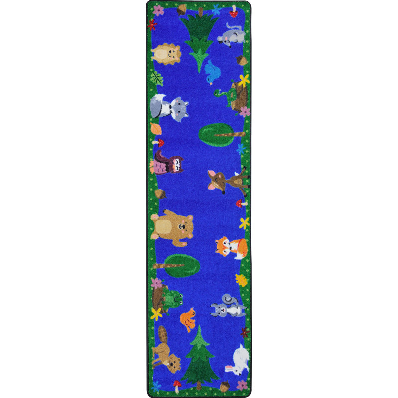 Animals Among Us by Joy Carpets Area Rug, Runner 2'1" x 7'8"