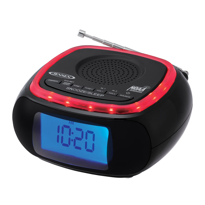Electric Tabletop Clock in Black with Alarm