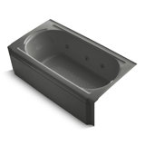 Memoirs® 60" x 33.75" Alcove Whirpool Cast Iron Bathtub with Heater