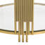Table basse moderne en verre de 31,5 po (table basse seulement, sans chaises)-588843184