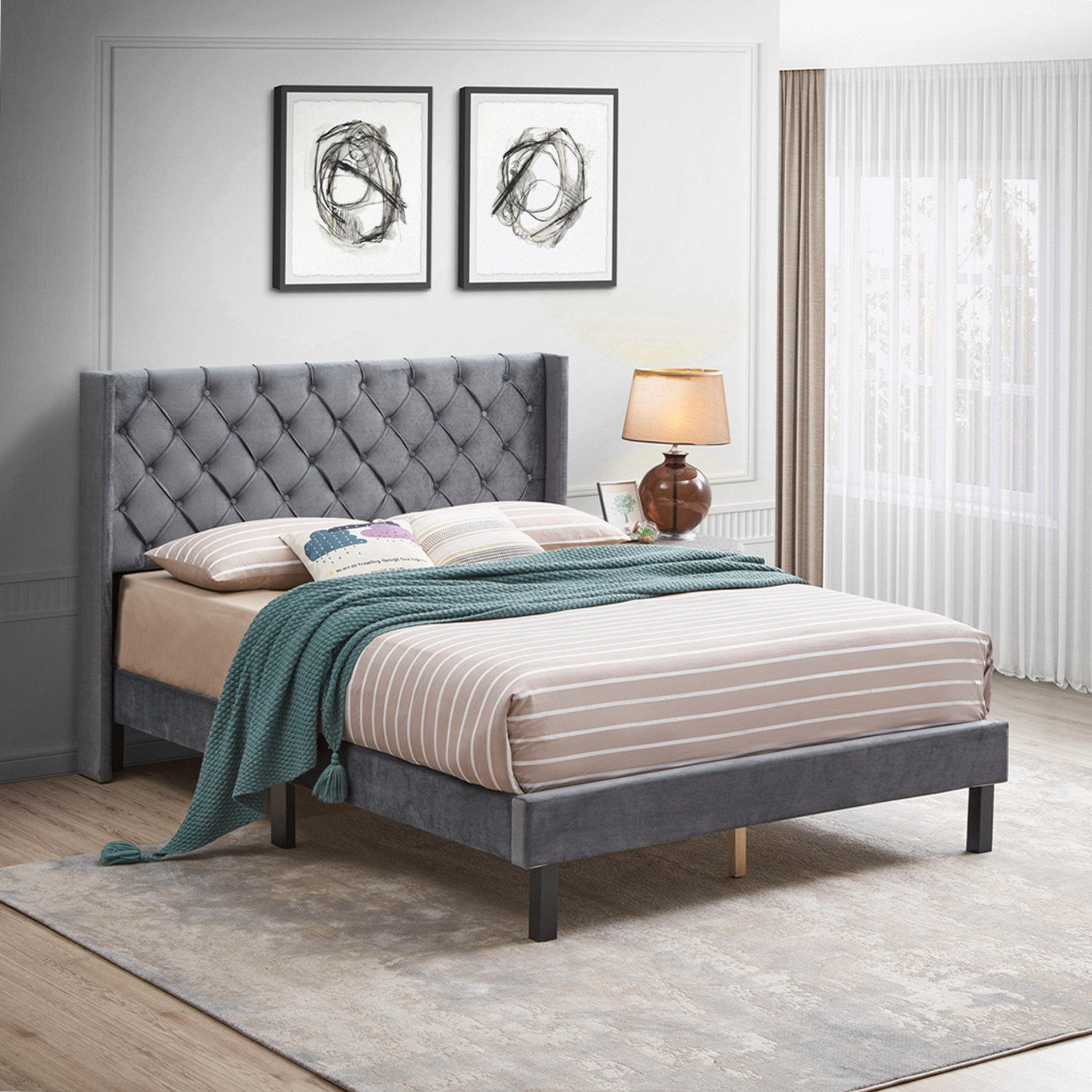 Center Supports Included Sleigh Beds You'll Love in 2023 - Wayfair