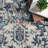 Misi Vintage Medallion Power Loom Blue Rug-295816786