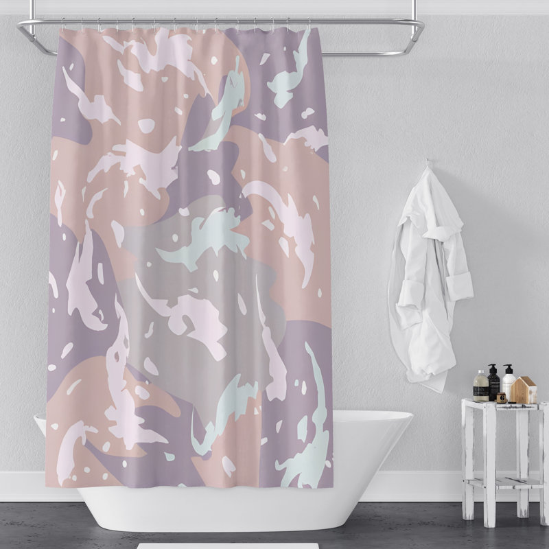 Gleno Abstract Shower Curtain, 72" H x 70" W