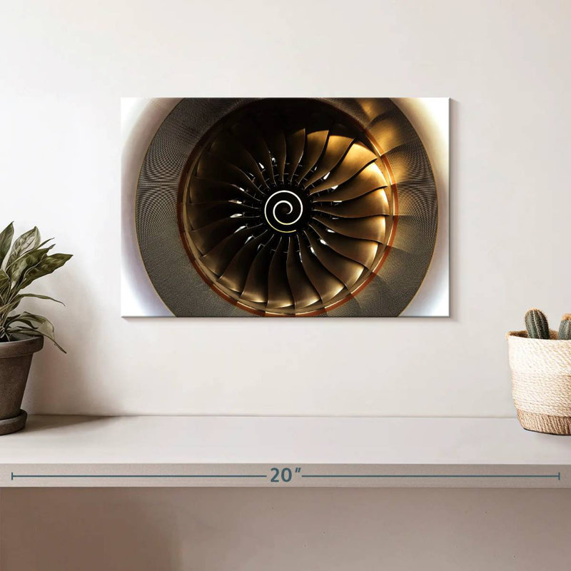 Mehar Sunlit Turbine Aircraft, 8" H x 12" W