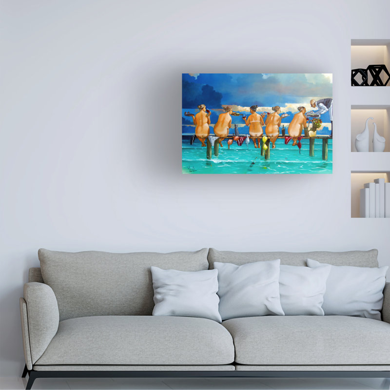 Œuvre sur toile, «Bachelor», H 12 po x l 19 po