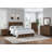 Dark Brown 2-Drawer Nightstand with USB