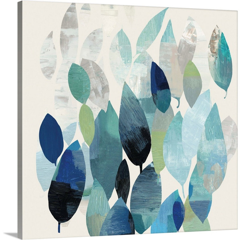 Leaf Mural I - reproduction d'art sur toile, Toile tendue, H 48 po x l 48 po x P 1,25 po