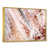Toile avec cadre flottant or