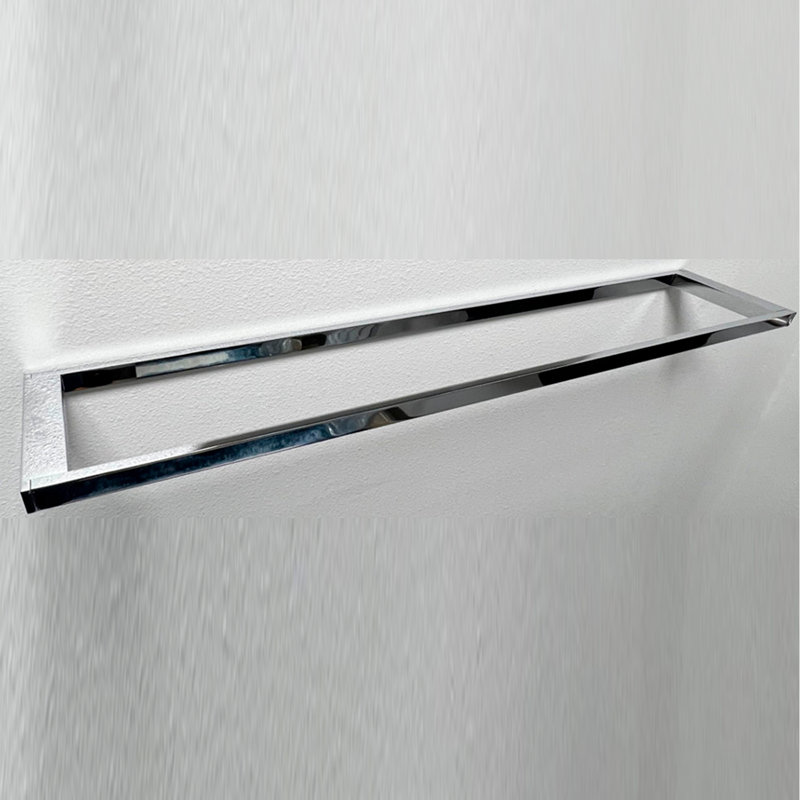Karn Metal Floating Shelf with Towel Bar