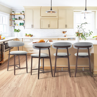 Yes Bar Stool with Solid Wood Frame