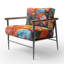 Davidenko - Chaise d'appoint rembourrée Palm Trees-2101125287