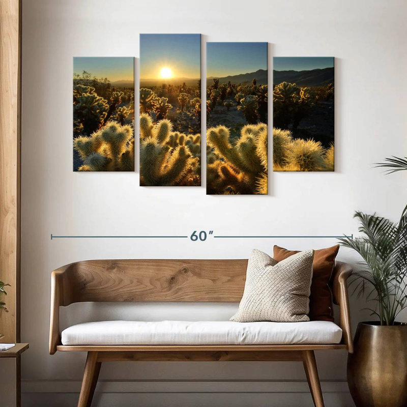 Harnek Cholla Cactus Garden, 32" H x 52" W