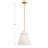 Vilna 1-Light Pendant in Brass-1414846582