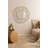 Round Metal Wall Mirror with Woven Detailing-1853537527