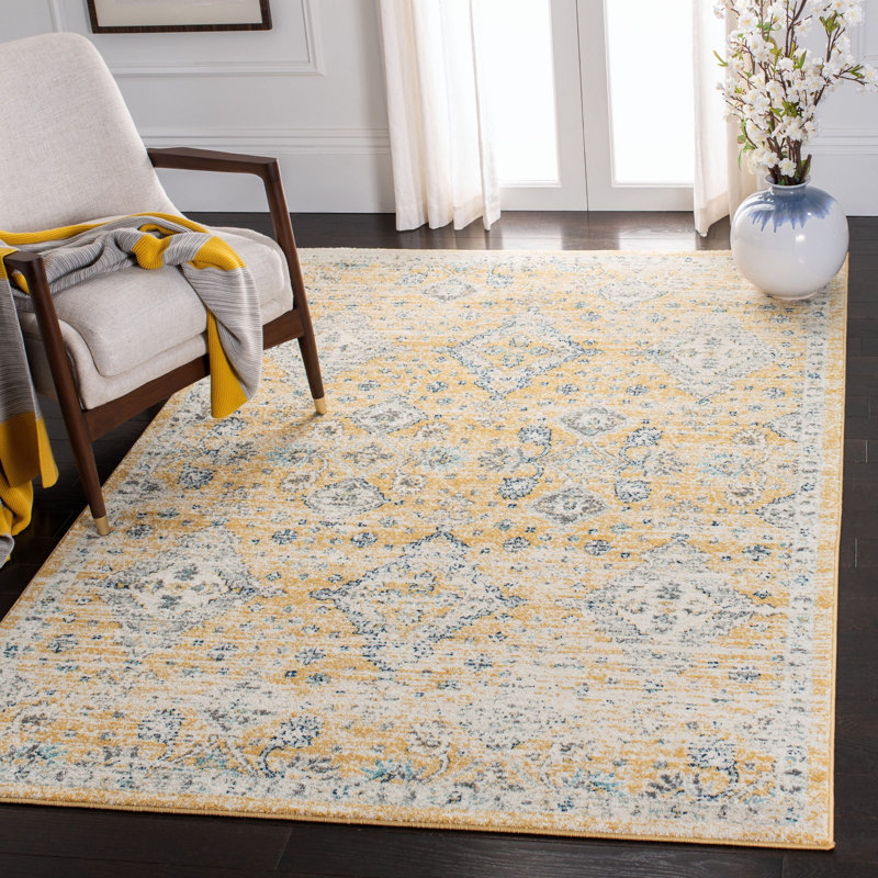 Gourdine Performance Geometric Rug, Rectangle 6'7" x 9'