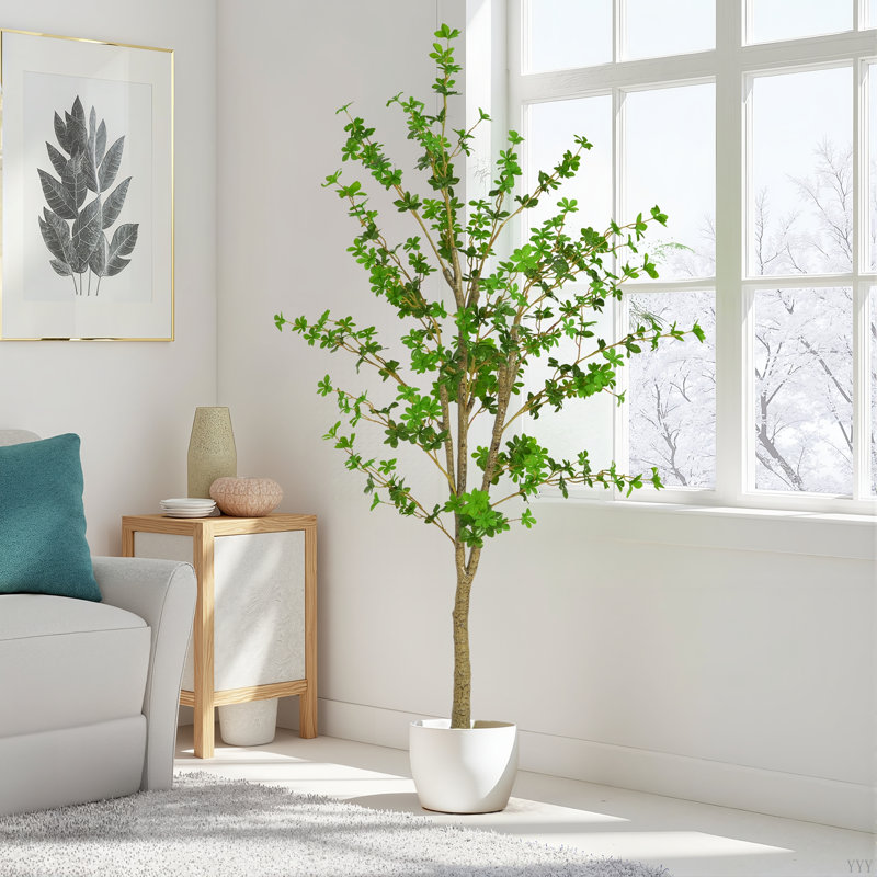 Enkianthus artificiel 76 po avec pot 76 po