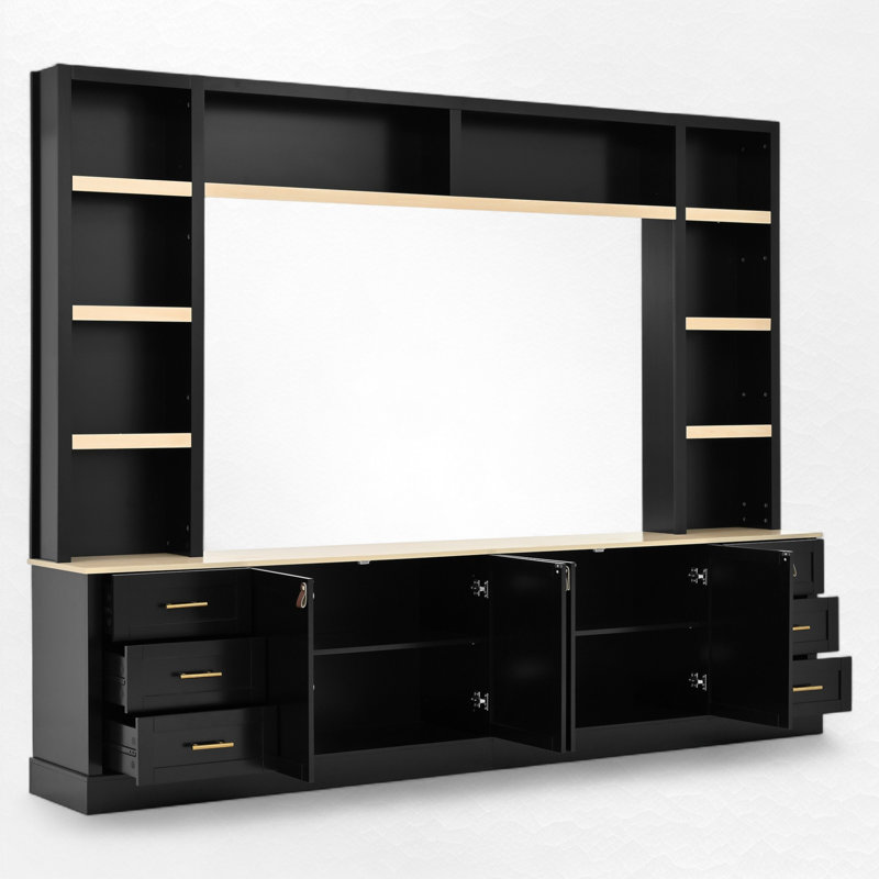 Entertainment Center For Tvs Up To 75", Black
