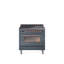 Cuisinière à induction 36 pouces avec 6 éléments à induction ILVE Nostalgie II Series (porte en verre)-1304245373
