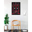Affiche d'art encadrée en bois d'ingénierie avec verre plexiglas 24 po x 36 po Marvel