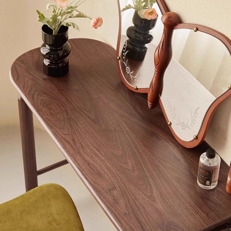 Table de maquillage extensible en bois massif