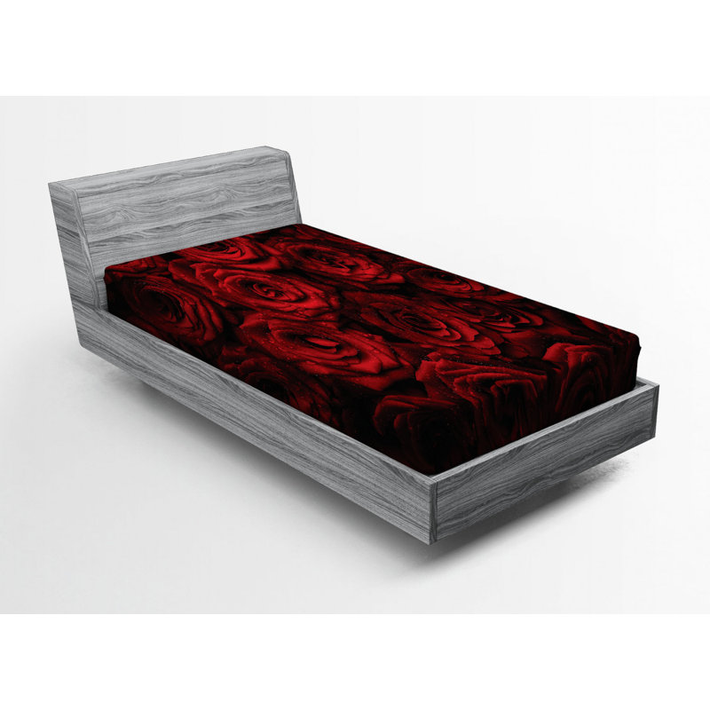 Microfiber Floral Fitted Sheet, Twin XL Fitted Sheet