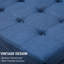 Rangement bleu avec plateau. Style rétro pour les entrées. Tissu à charnières souples, de grande capacité et de charnière sécuritaire - bleu. Espaces de vie de style rétro. Revêtement, espace, fabrication sécuritaire